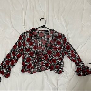 Forever 21 ruffle crop top